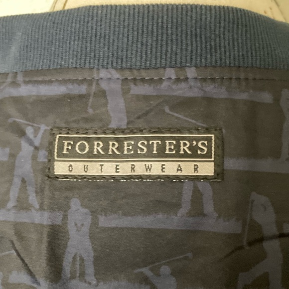 Forrester Golfing V-neck Pull Over Windbreaker Navy blue size: XL - Picture 3 of 5